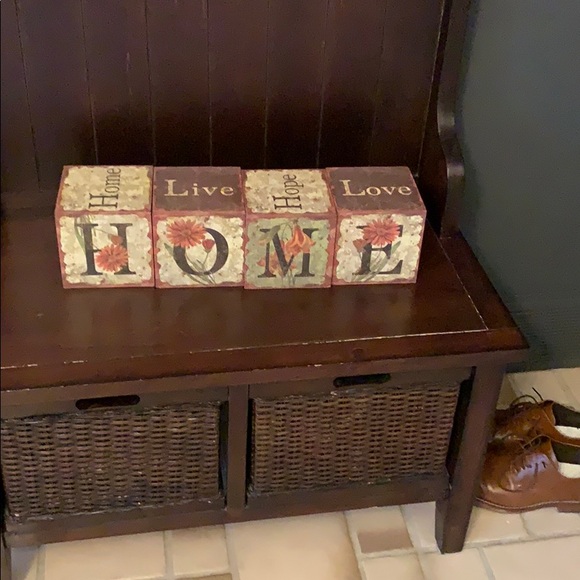 HOME Blocks . Adorable decor. Excellent condition - Picture 1 of 4